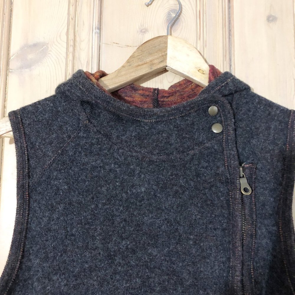 ROYAL ROBBINS Wool Blend Moto-Style Vest M - Picture 4 of 11